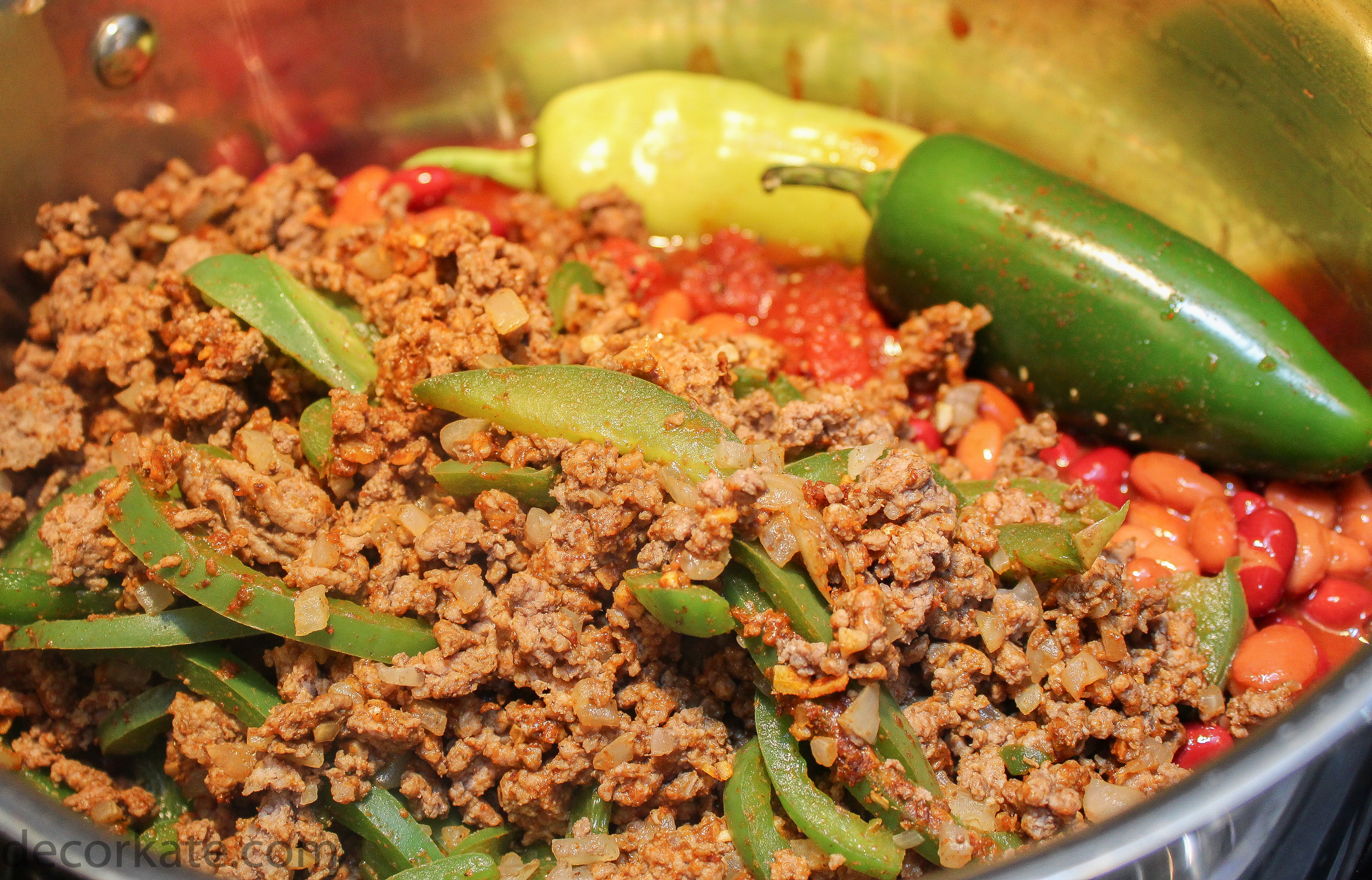 Beef and Peppers Chili